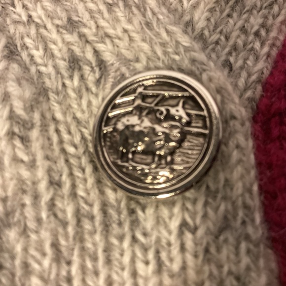 Woolrich wool blend Cardigan Sweater Americana  womens medium - Picture 4 of 7